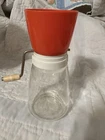 Vintage Federal Housewares Nut & Spice Grinder Chopper Orange Top