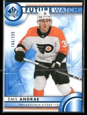 2023-24 SP Authentic Emil Andrae Limited Blue /399 #182 Philadelphia Flyers