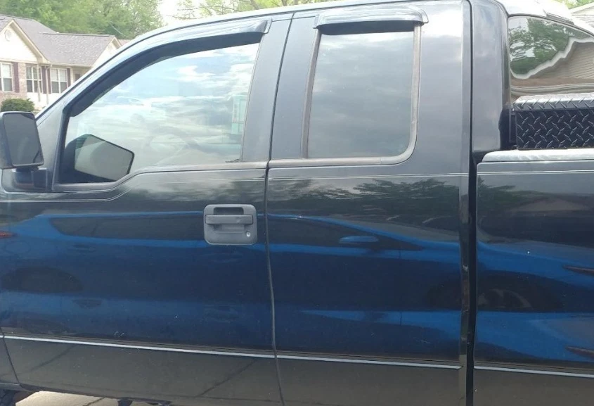 Protectores de lluvia AVS viseras de ventilación pantalla para Ford F150 2004-2014 cabina extendida 4 piezas Foto 2 de 4