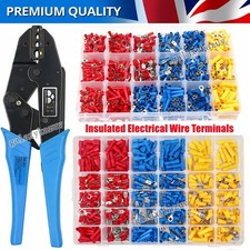 Car Wire Assorted Insulated Electrical Terminals Connector Crimp Ring Fork Spade