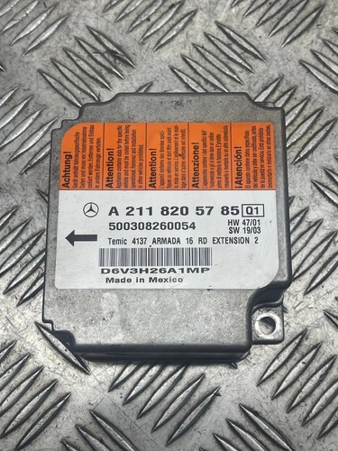 MERCEDES-BENZ E W211 Airbag-Steuergerät 500308260054 D6V3H26A1MB 28172196