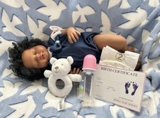 Cute Reborn Style Baby Doll Rooted Hair Soft Body