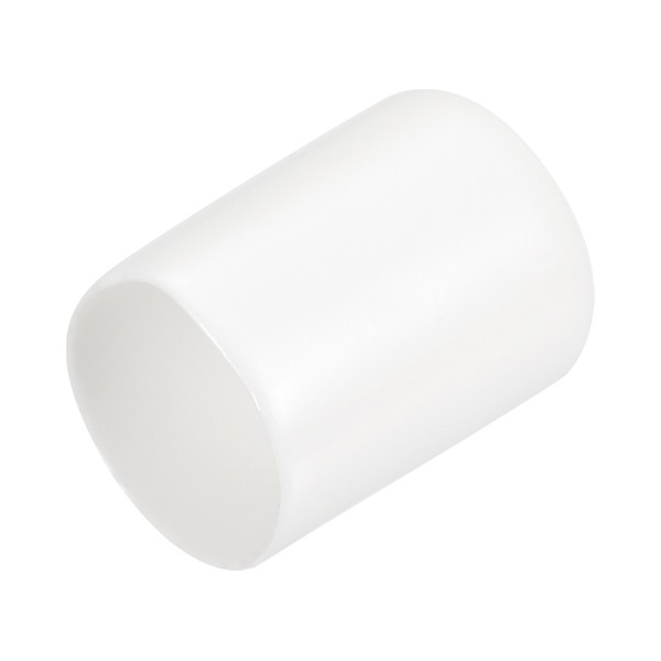 "25Stk Gummi-Endkappen 19Mm (3/4\") Id Vinyl Runde Endkappenabdeckung Weiß"-image
