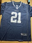 Nike Dallas Cowboys Ezekiel Elliott #21 NFL Football Jersey Size L Blue/White — photo 1