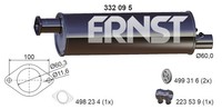 Ernst MittelschalldäMpfer 332095 FüR Ford Transit Tdci 4X4 RWD