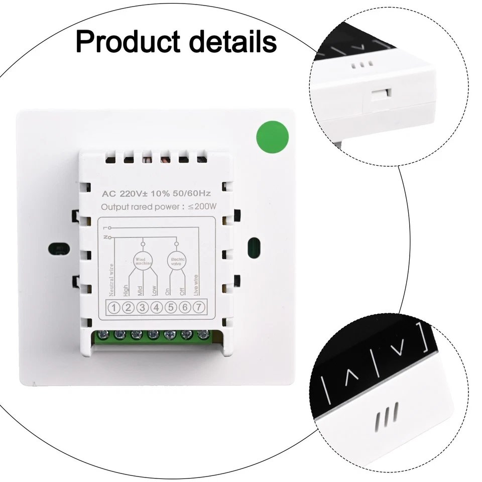 Precision Temperature Control with Fan Coil Thermostat for Fresh Air System - Image 3 of 4