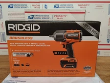 RIDGID 18V 4-Mode 1/2 in. High-Torque Impact Wrench Kit, Brushless R86212KSB