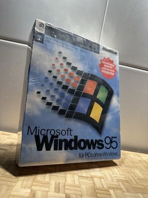 Microsoft Windows 95 Bigbox   NEW / Factory Sealed / OVP verschweißt Kult-Retro