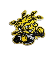 Wichita State Shockers Logo Embroidered 2.5in Iron / Sew-On Patch