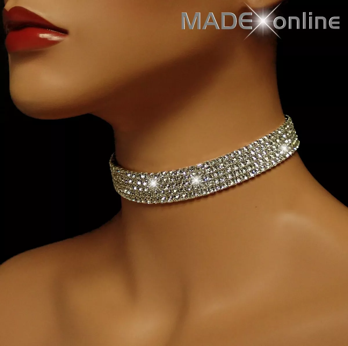 Diamante choker deals amazon