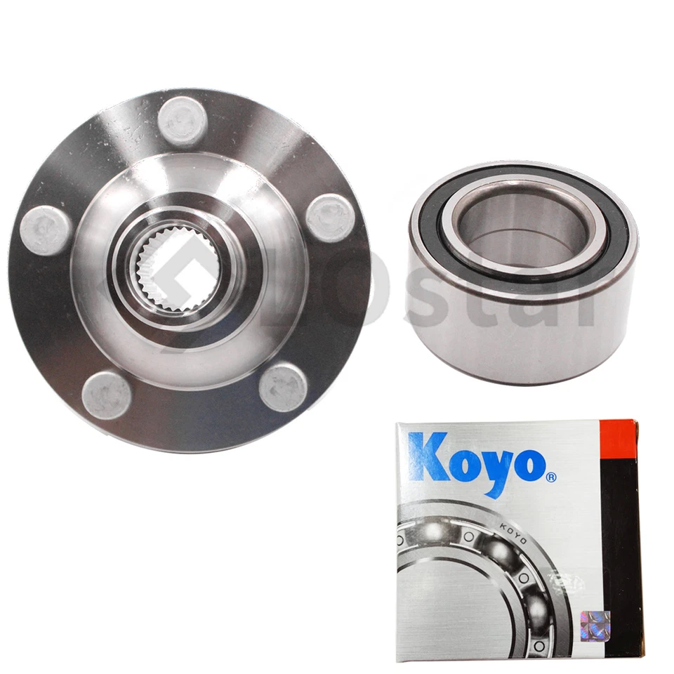 Front Wheel Hub & Koyo Bearing Assembly Fits 2000-2006 Mazda MPV Foto 2 de 3