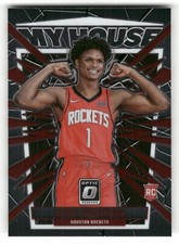 2023-2024 PANINI OPTIC MY HOUSE INSERT RC #19 AMEN THOMPSON  HOUSTON ROCKETS
