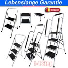Klapptritt 2 3 4 Stufen Stahl Tritt Hocker kleine Leiter Mit sicheren Handläufen
