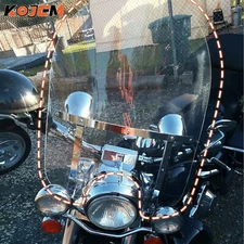 Clear Detachable Quick Release Windshield For Harley Road King FLHR 94-24