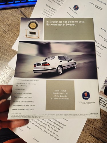 Saab Magazin 03/2001 enthüllte Saabs atemberaubendes neues Konzeptauto - Saab 9-5 & 9-3X - Bild 3 von 5