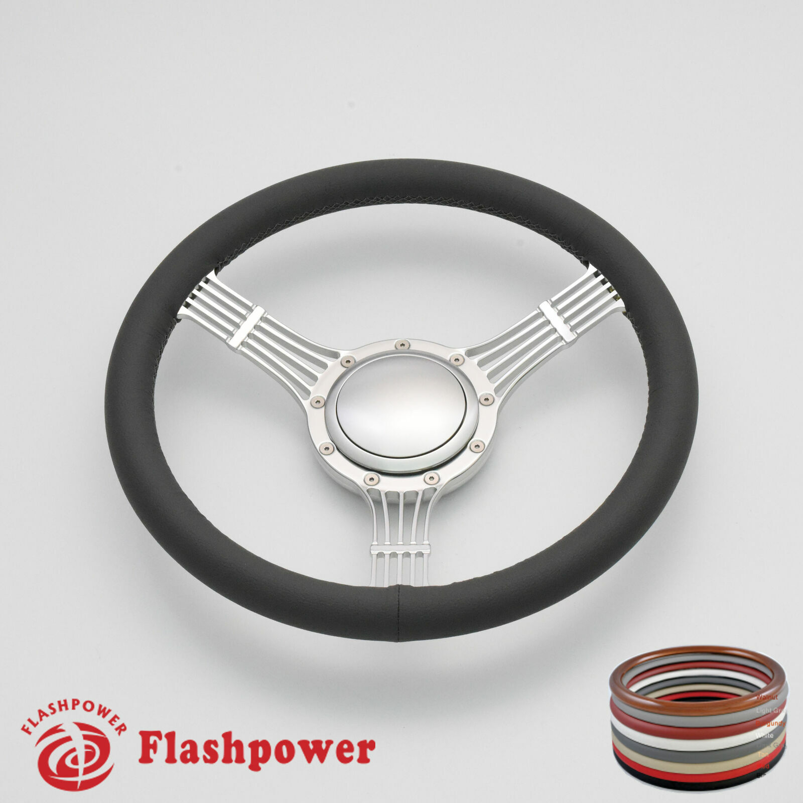 14" Billet Steering Wheels Full Wrap Banjo Wrangler YJ Cherokee Jeep w