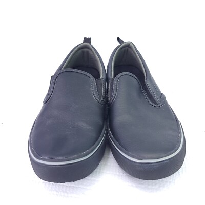 TredSafe Black Leather Loafers Slip Resistant Slip On Work  display picture 2