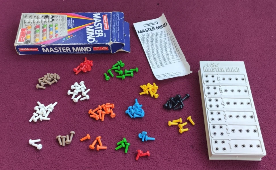 Vintage Mastermind Mini Game By Waddington's 1984 - Complete Very Good Condition - Image 2 of 4