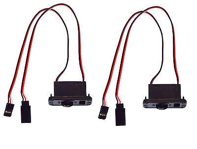 IFLYRC  RC Products Futaba Style HD On/Off Switches W/LED Charge Port 2 Pack