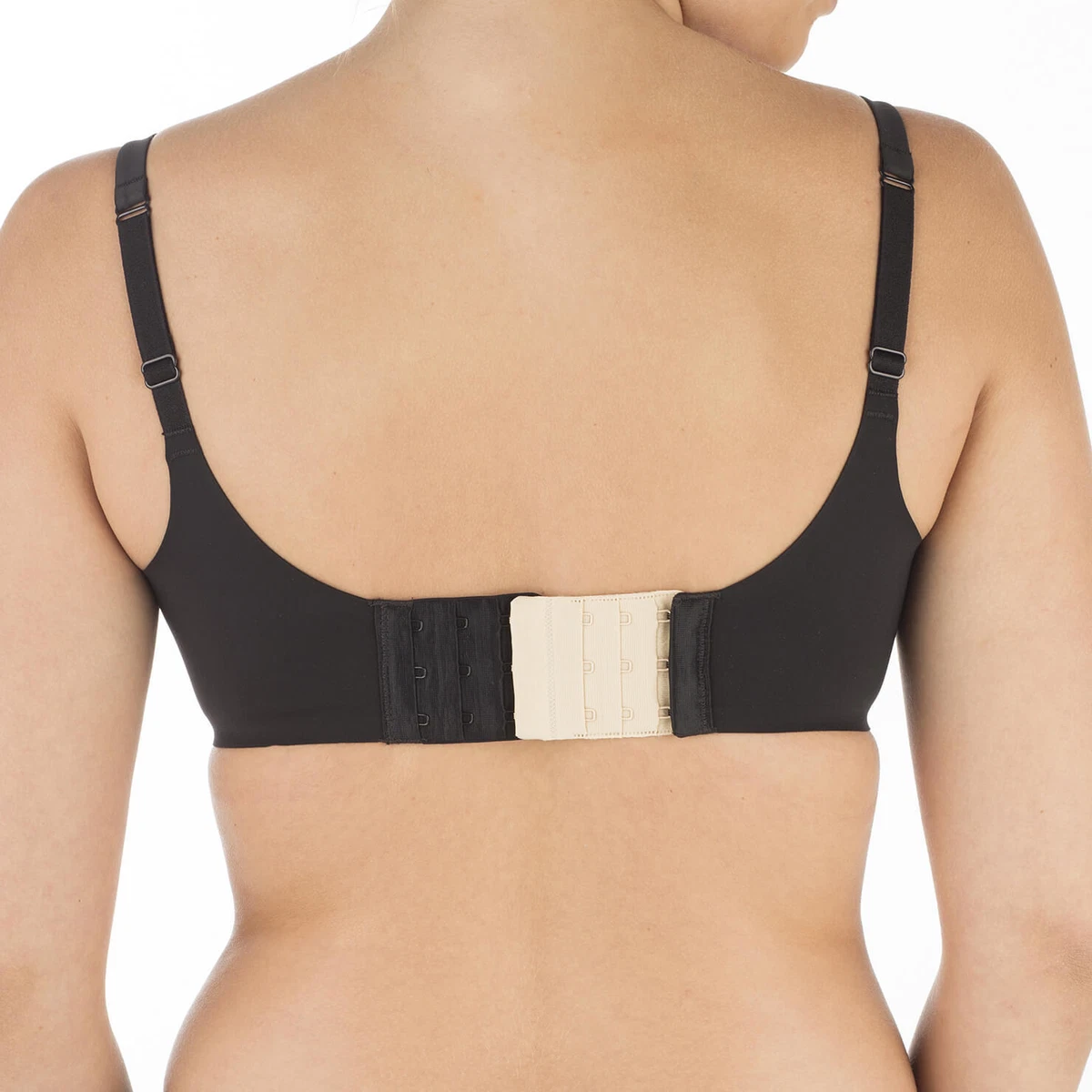 Perfection 3 Hook Bra Extenders For Tight Fitting Bras - 3 Pack  Black/White/Nude