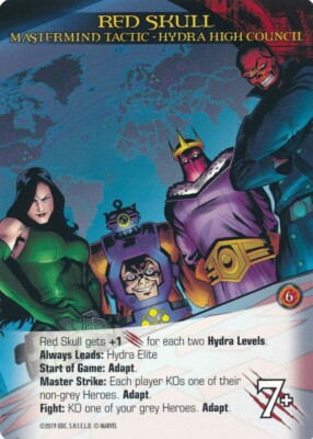 HYDRA HIGH COUNCIL UD Marvel Legendary SHIELD MASTERMIND TACTIC RED SKULL