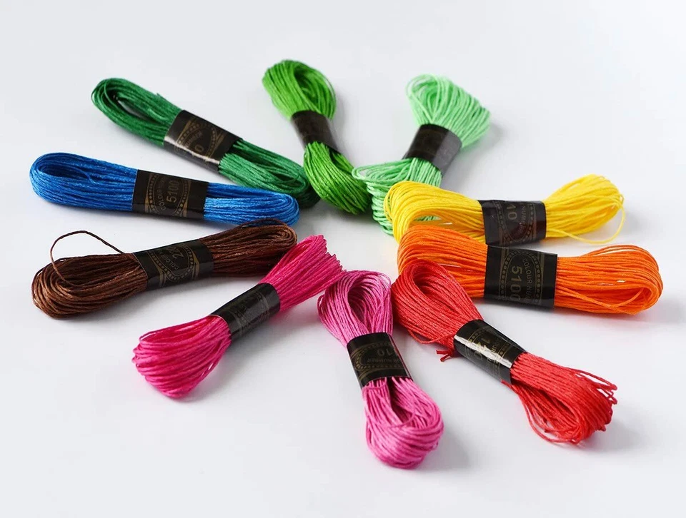 20 Pack of Handwork Multifunctional Thread 100% Cotton Supplement Thread 10 colo - Image 4 of 4