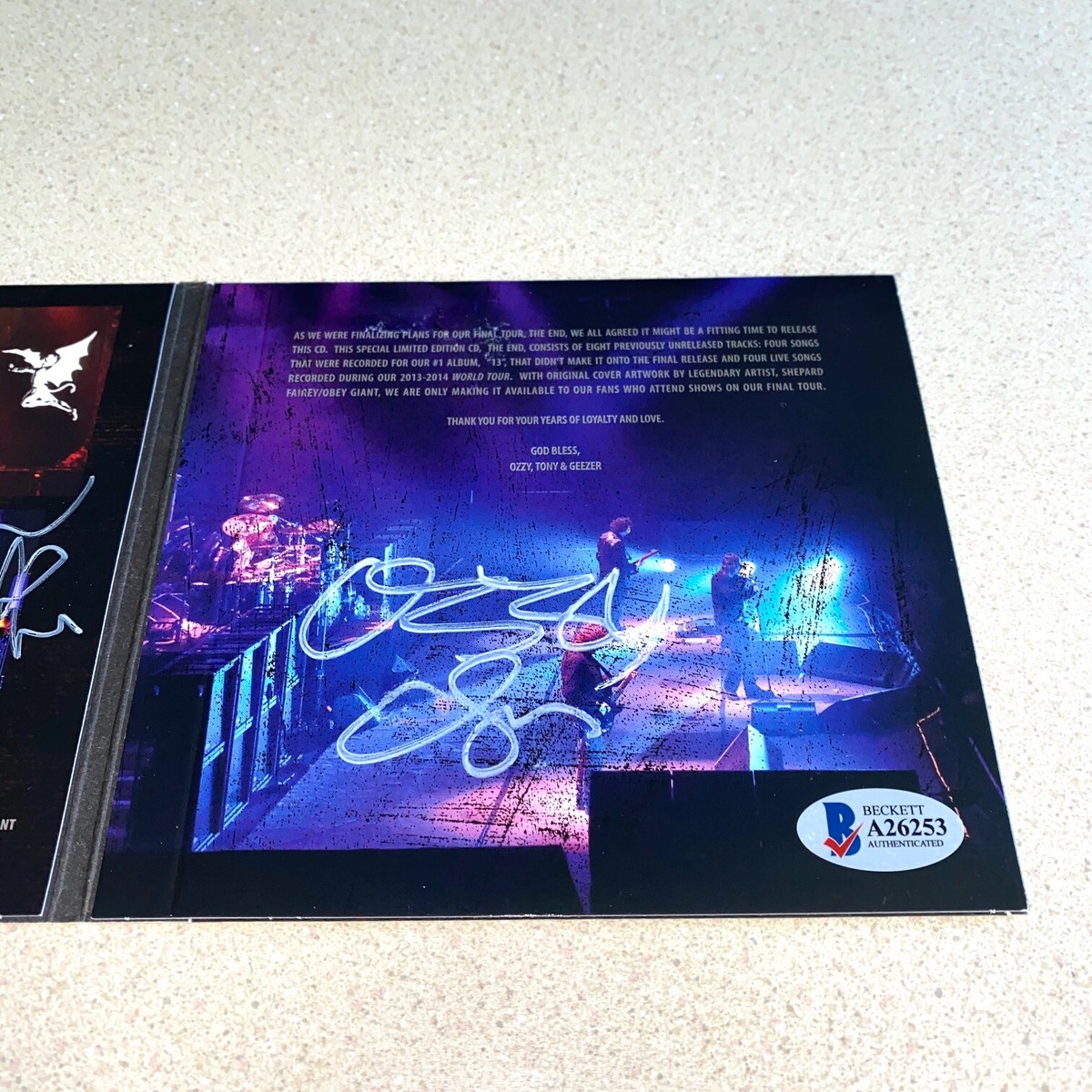 レア Ozzy Osbourne オジー BLACK SABBATH サインCD OZZY OSBOURNE SIGNED ORDINARY MAN CD BLACK SABBATH ROCK