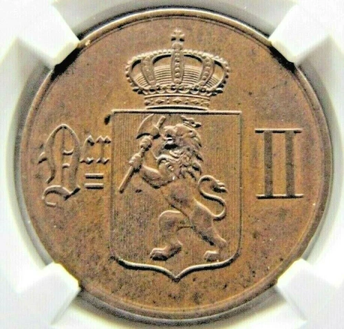 Norway 5 Ore 1902 NGC AU 58 BN