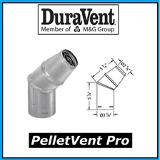 DURAVENT PELLETVENT PRO Pipe 3" Diameter Horizontal Cap #3PVP-HC PELLET VENT HC2