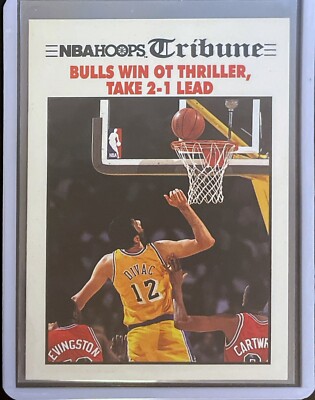 Vlade Divac / Finals - 1991 NBA Hoops Basketball - NBA Hoops Tribute #540
