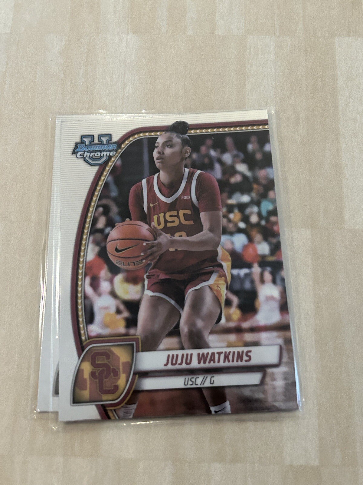 2024-25 Bowman Chrome JuJu Watkins RC #37 USC Trojans Basketball Rookie Card
