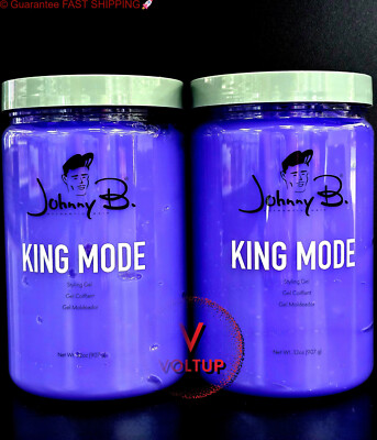 #ad #ad 2 PACK Johnny B King Mode Styling Hair Gel 32oz New Purple Jar UNISEX $44.75