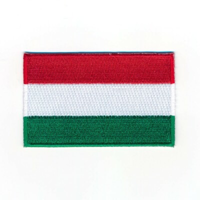 80 x 50 mm Ungarn Flagge Budapest Debrecen Flag Patch Aufnäher Aufbügler 0920 X