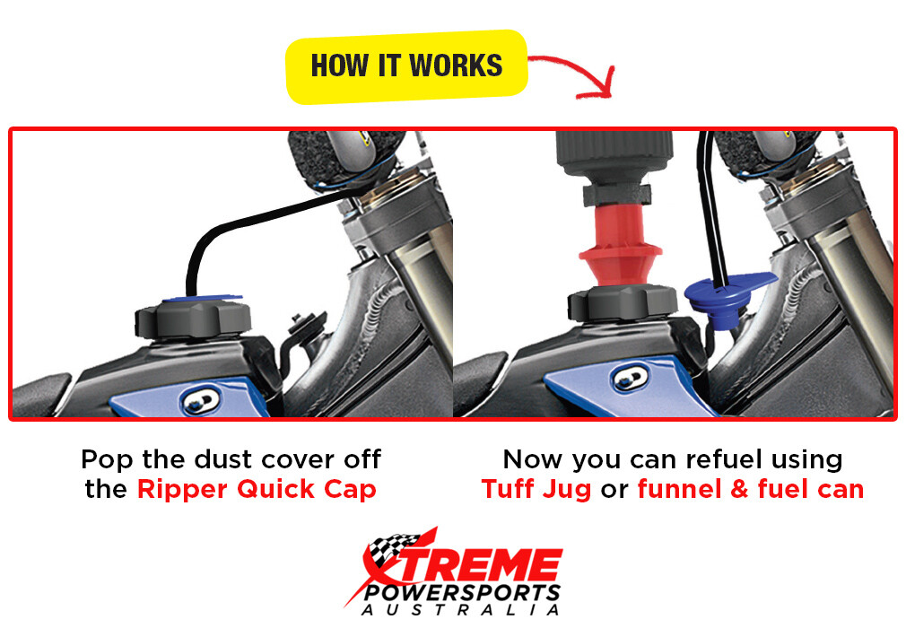 Kawasaki KLX 110 KLX110 20022016 Fuel Gas Tank Tuff Jug Quick Cap Black eBay