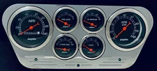 1953 1954 1955 Ford Truck 6 Gauged Dash Panel Cluster Set Billet Insert PC