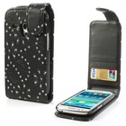 Handyhülle Strass für Handy Samsung Galaxy S3 mini i8190 / i8195 / i8200 Schwarz