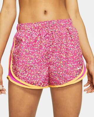 Women's Nike Tempo Icon Clash Shorts Fire Pink Pattern Multi Size