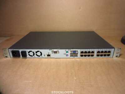 HP 4x1x16 IP Console KVM Switch Af602a 408965-002 410531-001 INCL RACK EARS