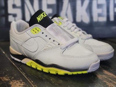 1990 Nike Air Cross Trainer Lo White/Citrus Vintage Sneaker Shoes