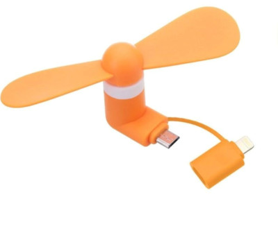 Smartphone-Ventilator in Grün / Orange/ Blau - Für Micro USB und USB-C / Neu&Ovp