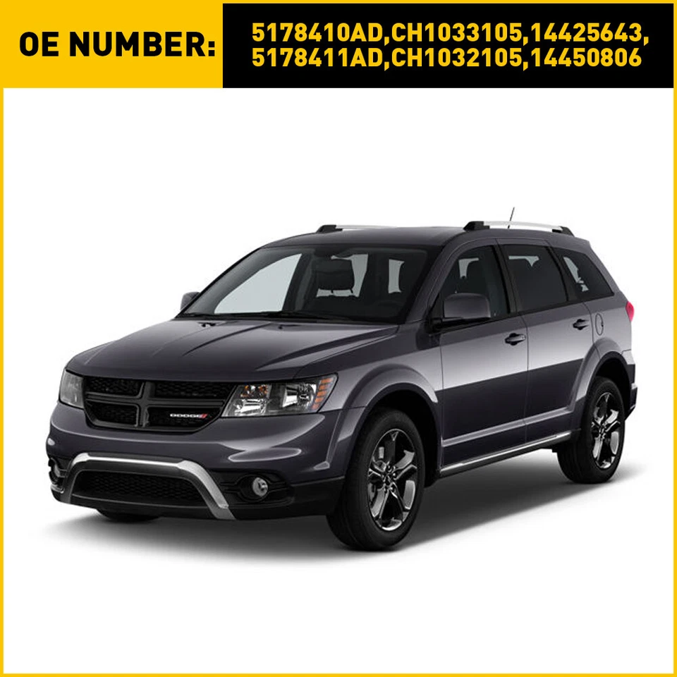 Soportes de soporte de parachoques delantero izquierdo derecho Dodge Journey 2010 2020 Foto 2 de 4