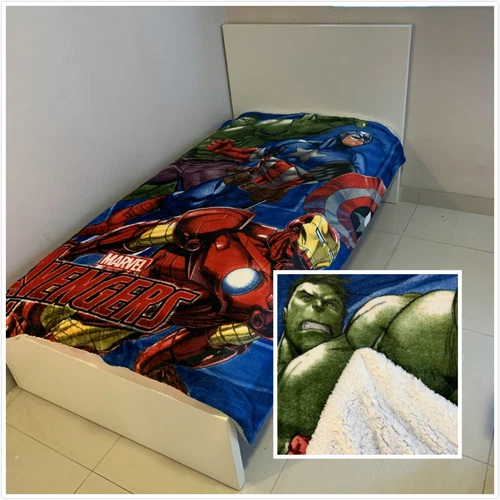 Double Layer Thick Winter Sherpa Faux Lambswool Mink Blanket (Character Print) - Picture 8 of 20