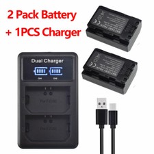 2X Battery USB Dual charger For Sony NP-FZ100 A7 III A7M3 A7R III A7RM3 A9 new
