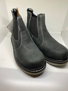 black wedge boots mens