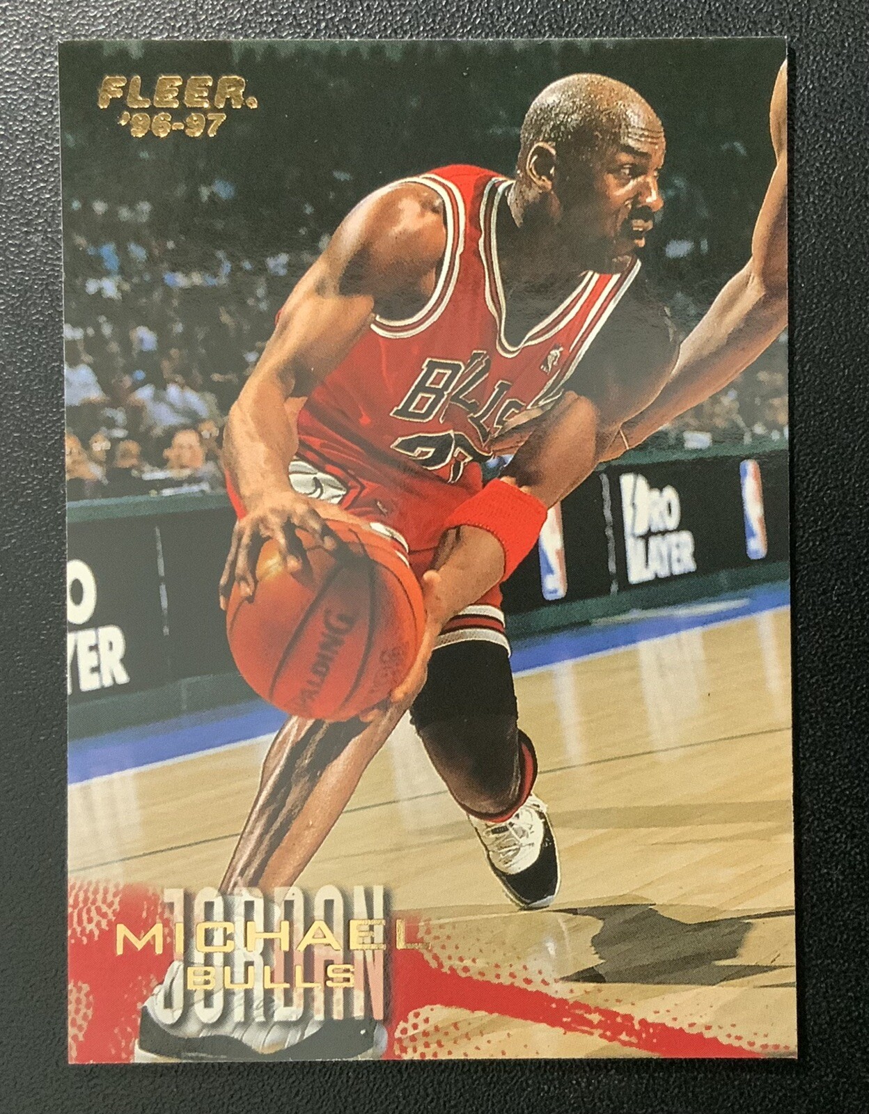 1996-97 Fleer Michael Jordan #13, Chicago Bulls, HOF