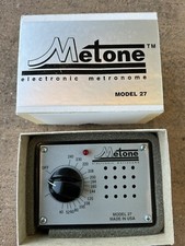 Vintage Metone Metronome Model 27 Made In USA Incredible Shape OG box