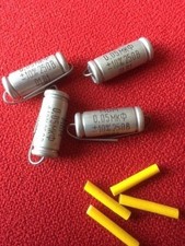 Vintage 4 x MBM Papier w kondensatorach olejowych 0,05 uF MBM do gitar Fender / Gibson