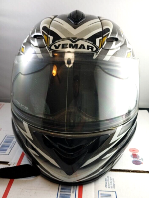 VEMAR VSR Full Face Size Adult Large Motorcycle Helmet L Italy DOT