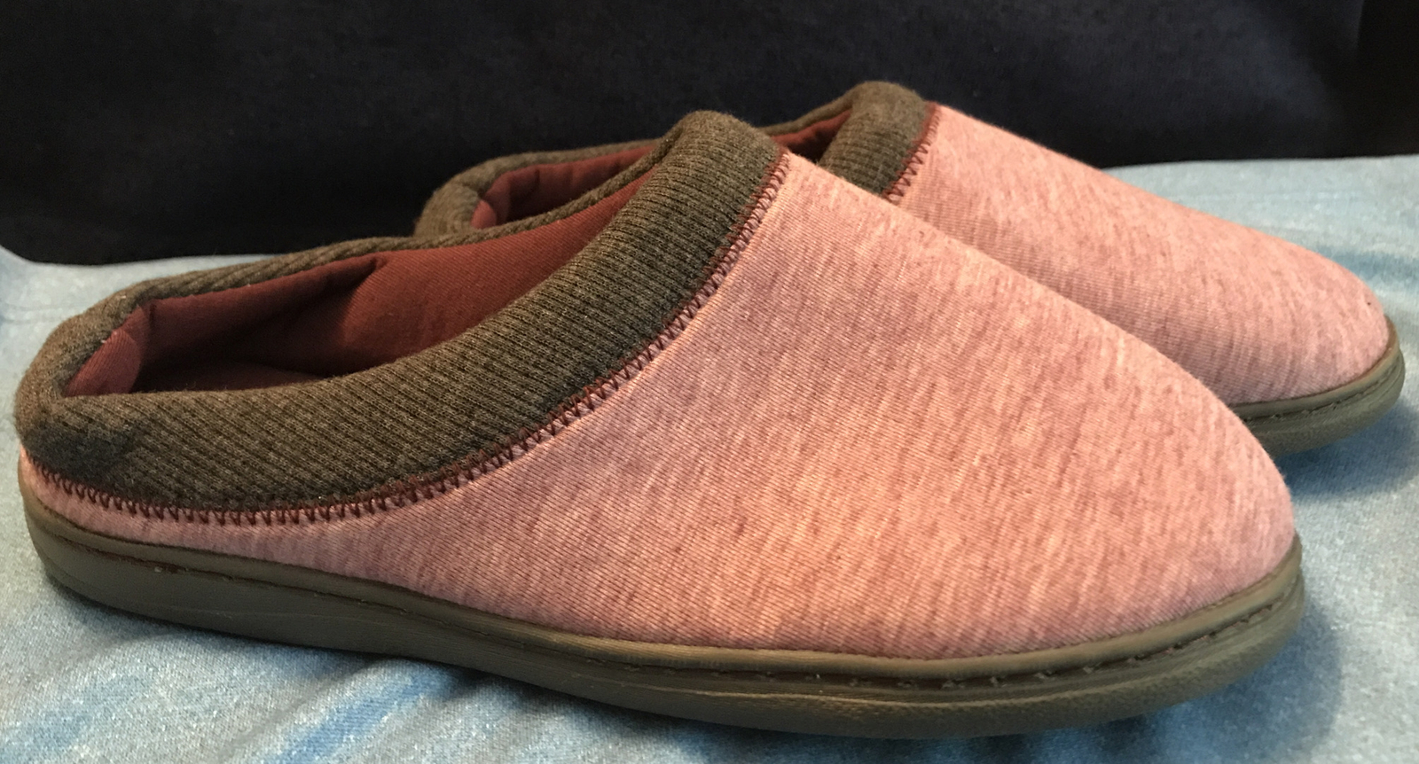 Hanes Men's  Purple Memory Foam Indoor Outdoor Clog Slipper Shoe size (7-8)
