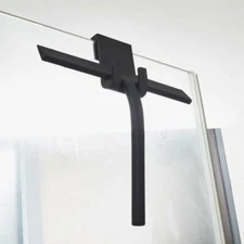 Shower Squeegee Window Glass Wiper Cleaner with Silicone Blade Holder Hook